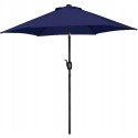 PARASOL OGRODOWY tarasowy YAHEETECH 2,6 M NIEBIESKI