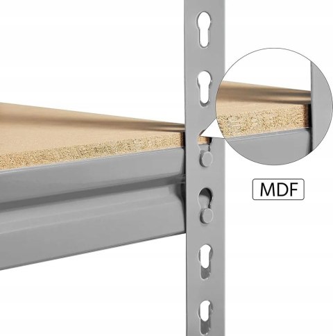 REGAŁ METALOWY MAGAZYNOWY 150CM 5 PÓŁEK 750 KG REGAŁ METALOWY MAGAZYNOWY 150CM 5 PÓŁEK 750 KG