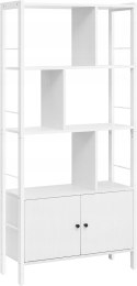 REGAŁ z otwartymi półkami 74 cm x 154,5 cm x 30 cm biały OUTLET