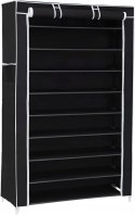 Szafka na buty materiałowa tekstylna Songmics 88 x 160 x 28 cm czarny