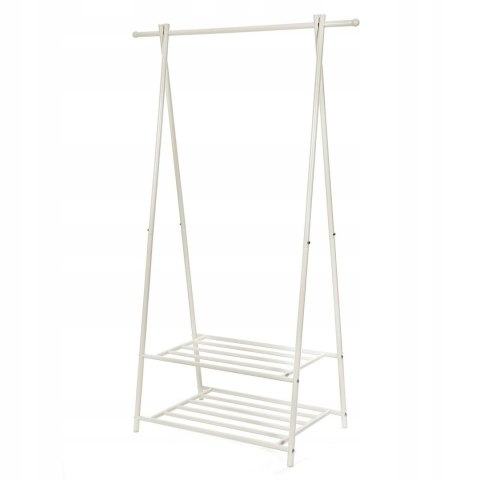 Wieszak stojący GARDEROBA metal Songmics biały 41x64x155 cm Wieszak stojący GARDEROBA metal Songmics biały 41x64x155 cm