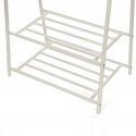 Wieszak stojący GARDEROBA metal Songmics biały 41x64x155 cm