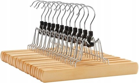 Wieszak wiszący drewno Songmics odcienie beżu 12 sztuk Wieszak wiszący drewno Songmics odcienie beżu 12 sztuk