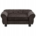 KANAPA SOFA DLA PSA glamour VidaXL brązowa 72x45x30 cm