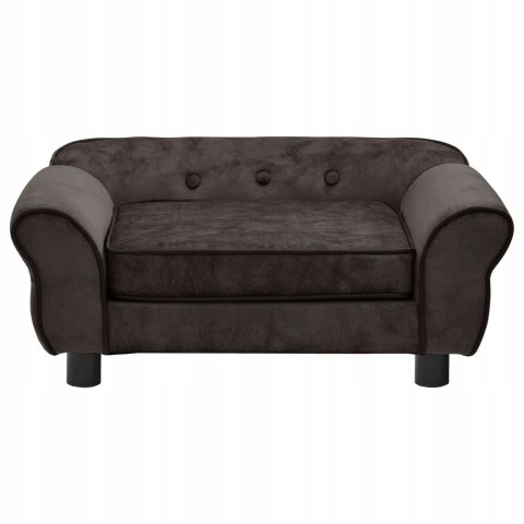 KANAPA SOFA DLA PSA glamour VidaXL brązowa 72x45x30 cm KANAPA SOFA DLA PSA glamour VidaXL brązowa 72x45x30 cm