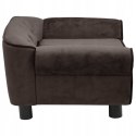 KANAPA SOFA DLA PSA glamour VidaXL brązowa 72x45x30 cm