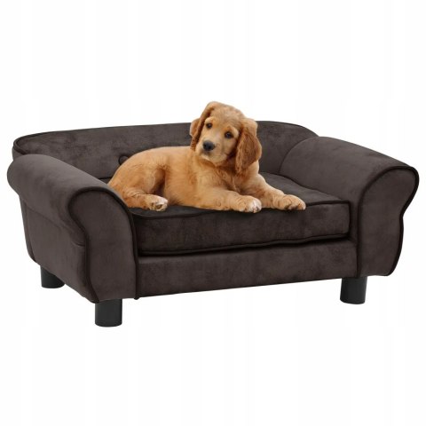 KANAPA SOFA DLA PSA glamour VidaXL brązowa 72x45x30 cm KANAPA SOFA DLA PSA glamour VidaXL brązowa 72x45x30 cm
