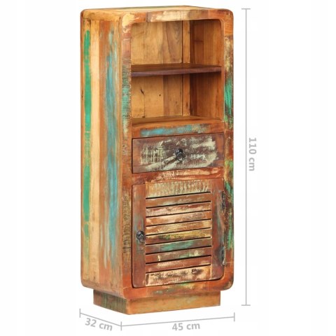 KOMODA RETRO Greatstore kolekcja 45x32x110cm wielokolorowy matowe OUTLET KOMODA RETRO Greatstore kolekcja 45x32x110cm wielokolorowy matowe OUTLET