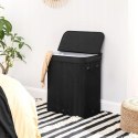 Kosz wolnostojący na pranie zabawki Songmics 100l czarny
