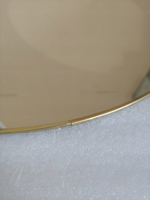 LUSTRO ŚCIENNE ZŁOTE Ø 50CM OKRĄGŁE LUSTRO ŚCIENNE ZŁOTE Ø 50CM OKRĄGŁE