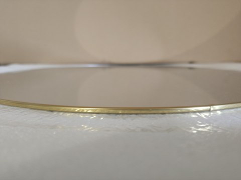 LUSTRO ŚCIENNE ZŁOTE Ø 50CM OKRĄGŁE LUSTRO ŚCIENNE ZŁOTE Ø 50CM OKRĄGŁE