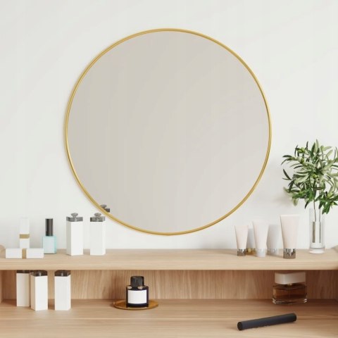 LUSTRO ŚCIENNE ZŁOTE Ø 50CM OKRĄGŁE LUSTRO ŚCIENNE ZŁOTE Ø 50CM OKRĄGŁE