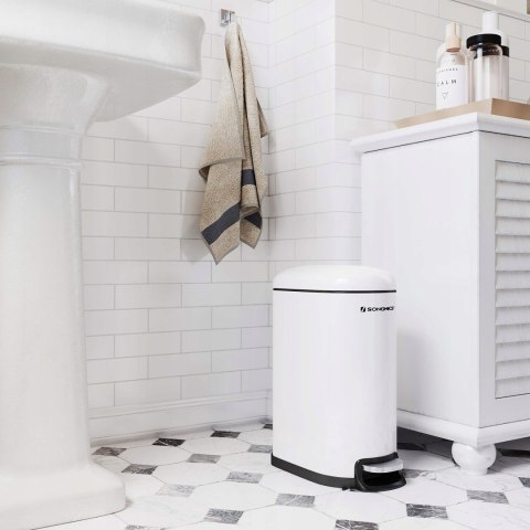 MAŁY KOSZ NA ŚMIECI Songmics 10 l biały OUTLET MAŁY KOSZ NA ŚMIECI Songmics 10 l biały OUTLET