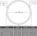 Mata do trampoliny CZARNA Songmics 305-305 cm 10FT