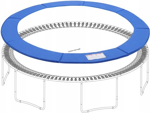 Osłona na sprężyny TRAMPOLINY Songmics 366-366 cm NIEBIESKA Osłona na sprężyny TRAMPOLINY Songmics 366-366 cm NIEBIESKA