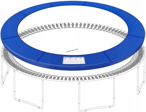 Osłona na sprężyny TRAMPOLINY Songmics 366-366 cm NIEBIESKA Osłona na sprężyny TRAMPOLINY Songmics 366-366 cm NIEBIESKA