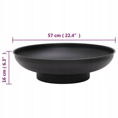 PALENISKO OGRODOWE 57cm Czarne VidaXL OUTLET PALENISKO OGRODOWE 57cm Czarne VidaXL OUTLET