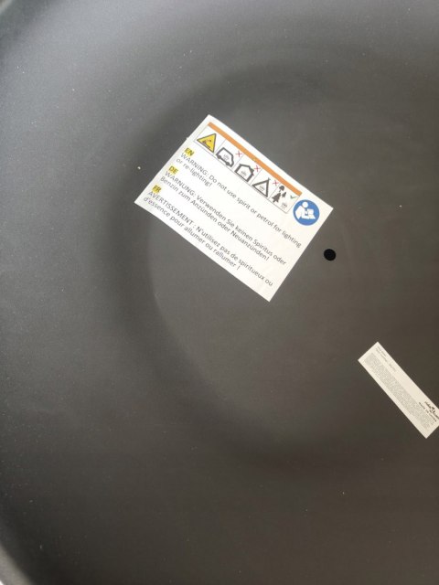 PALENISKO OGRODOWE 57cm Czarne VidaXL OUTLET PALENISKO OGRODOWE 57cm Czarne VidaXL OUTLET
