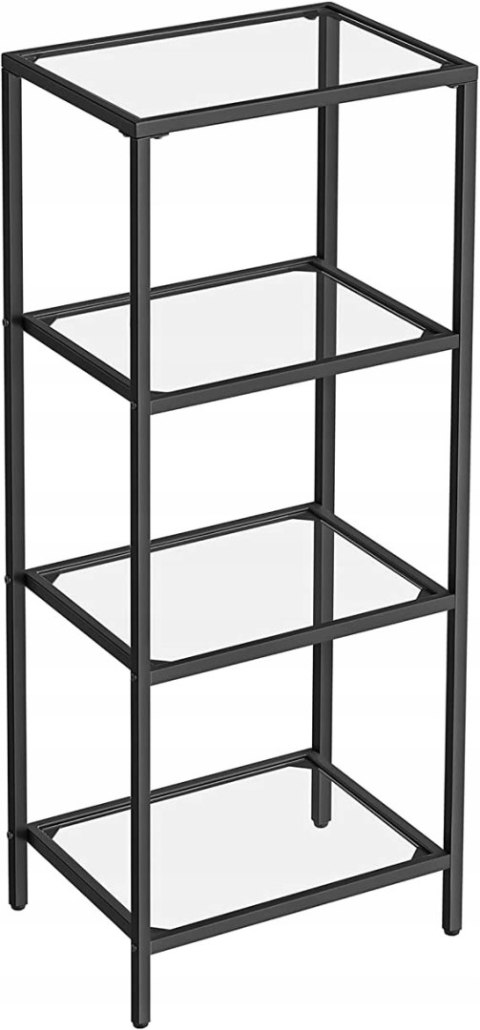 Regał Songmics VASAGLE 40 cm x 95 cm x 30 cm czarny METAL SZKŁO Regał Songmics VASAGLE 40 cm x 95 cm x 30 cm czarny METAL SZKŁO