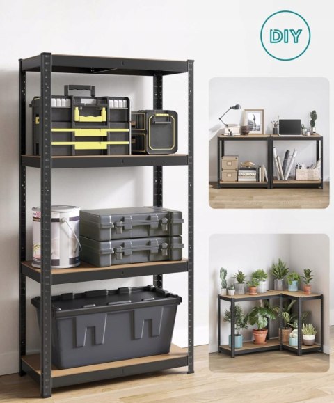 Regał magazynowy metalowy dużych obciążeń 160x80x40 cm max 130 kg na półkę Regał magazynowy metalowy dużych obciążeń 160x80x40 cm max 130 kg na półkę