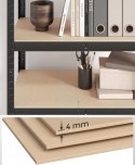 Regał magazynowy metalowy dużych obciążeń 160x80x40 cm max 130 kg na półkę