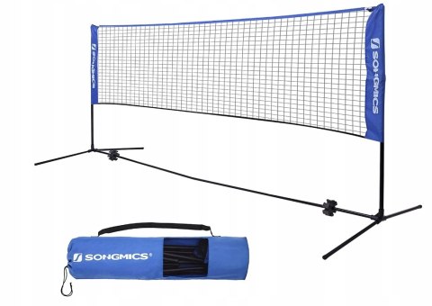 SIATKA DO BADMINTONA siatkówki tenisa niebieska 400x103x(107-155) cm SIATKA DO BADMINTONA siatkówki tenisa niebieska 400x103x(107-155) cm