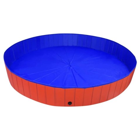 SKŁADANY BASEN DLA PSA VidaXL odcienie czerwieni 300 cm x 300 cm SKŁADANY BASEN DLA PSA VidaXL odcienie czerwieni 300 cm x 300 cm