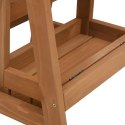SKŁADANY TABORET ze stopniem VidaXL odcienie brązu 45 cm