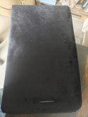 SOFA KANAPA 2-osobowa, czarna, 140 cm, tapicerowana aksamitem OUTLET