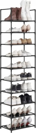 SZAFKA NA BUTY REGAŁ MODUŁOWY 45x173x28 cm CZARNY