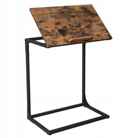 Stolik pomocniczy Songmics 66 x 55 x 35 cm rustykalny brąz industrialne Stolik pomocniczy Songmics 66 x 55 x 35 cm rustykalny brąz industrialne