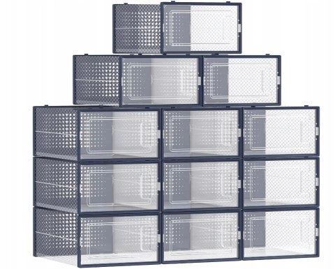 Szafka na buty MODUŁOWA SORTER 12 PUDEŁ 22x14x33 cm przezroczysty ANTRACYT Szafka na buty MODUŁOWA SORTER 12 PUDEŁ 22x14x33 cm przezroczysty ANTRACYT