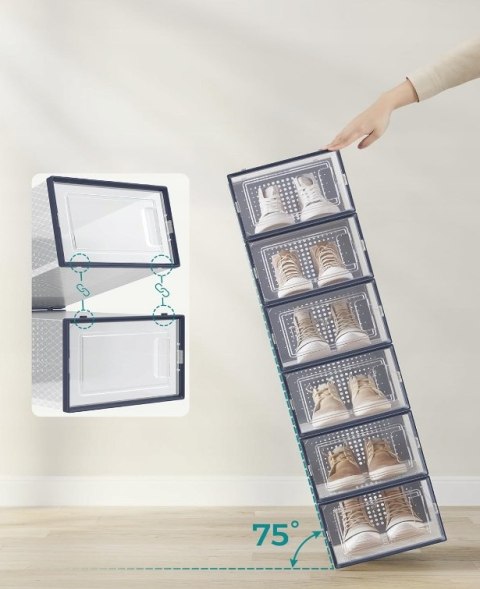 Szafka na buty MODUŁOWA SORTER 12 PUDEŁ 22x14x33 cm przezroczysty ANTRACYT Szafka na buty MODUŁOWA SORTER 12 PUDEŁ 22x14x33 cm przezroczysty ANTRACYT
