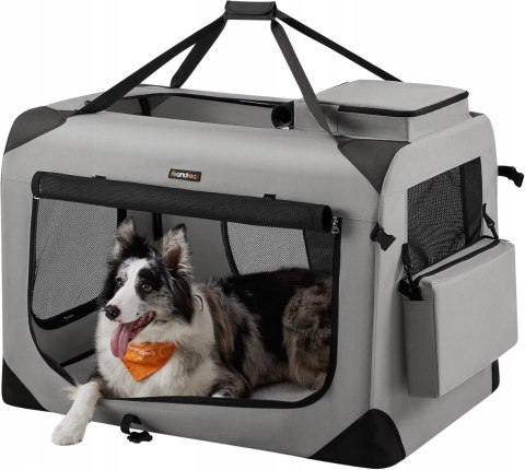 TRANSPORTER tkanina Feandrea by Songimcs czarny szary XXL 91x63x63cm