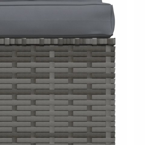 3-OSOBOWA SOFA ogrodowa poliratan VidaXL ogród i taras szary 3-OSOBOWA SOFA ogrodowa poliratan VidaXL ogród i taras szary