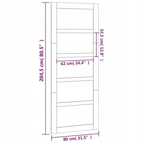DRZWI PRZESUWNE VidaXL 80x1,8x204,5 cm DRZWI PRZESUWNE VidaXL 80x1,8x204,5 cm