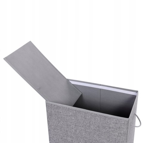 KOSZ NA PRANIE ZABAWKI POJEMNIK SORTER 142L SZARY KOSZ NA PRANIE ZABAWKI POJEMNIK SORTER 142L SZARY