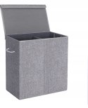 KOSZ NA PRANIE ZABAWKI POJEMNIK SORTER szary 142L