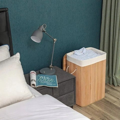 KOSZ NA PRANIE zabawki BAMBUSOWY DUŻY naturalny BRĄZ 72l Outlet KOSZ NA PRANIE zabawki BAMBUSOWY DUŻY naturalny BRĄZ 72l Outlet