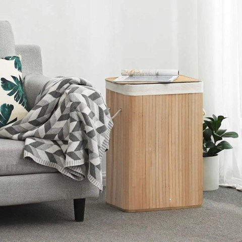 KOSZ NA PRANIE zabawki BAMBUSOWY DUŻY naturalny BRĄZ 72l Outlet KOSZ NA PRANIE zabawki BAMBUSOWY DUŻY naturalny BRĄZ 72l Outlet