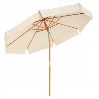 PARASOL OGRODOWY tarasowy 300 cm BEŻOWY outlet PARASOL OGRODOWY tarasowy 300 cm BEŻOWY outlet