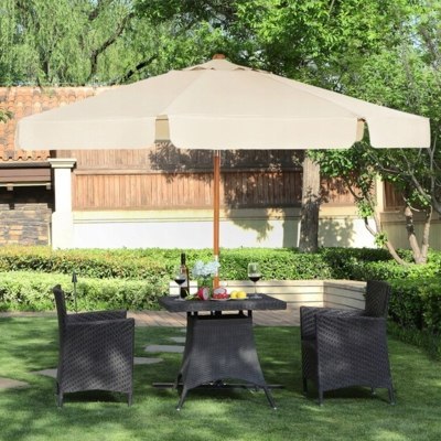 PARASOL OGRODOWY tarasowy 300 cm BEŻOWY outlet PARASOL OGRODOWY tarasowy 300 cm BEŻOWY outlet