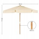 PARASOL OGRODOWY tarasowy 300 cm BEŻOWY outlet