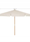 PARASOL OGRODOWY tarasowy 300 cm BEŻOWY outlet
