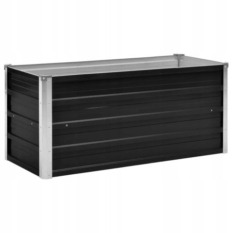 PODWYŻSZONA DONICA galwanizowana stal czarny VidaXL 40 cm x 100 x 45 cm PODWYŻSZONA DONICA galwanizowana stal czarny VidaXL 40 cm x 100 x 45 cm