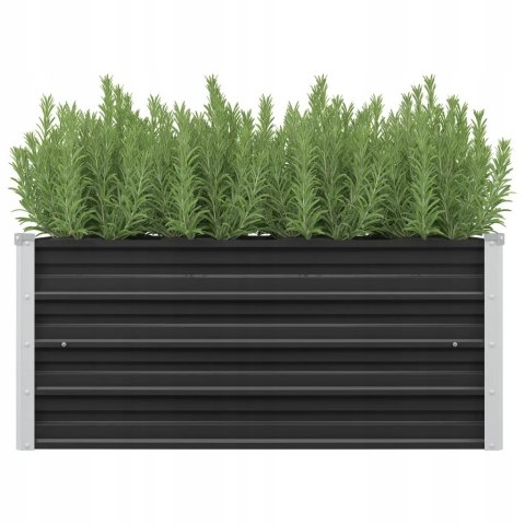 PODWYŻSZONA DONICA galwanizowana stal czarny VidaXL 40 cm x 100 x 45 cm PODWYŻSZONA DONICA galwanizowana stal czarny VidaXL 40 cm x 100 x 45 cm