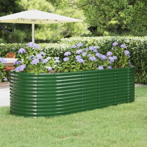PODWYŻSZONA DONICA malowana proszkowo zielona VidaXL 249 cm x 100 x 68 cm PODWYŻSZONA DONICA malowana proszkowo zielona VidaXL 249 cm x 100 x 68 cm