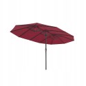 Parasol ogrodowy tarasowy XXL Songmics czerwony 460 x 245 cm