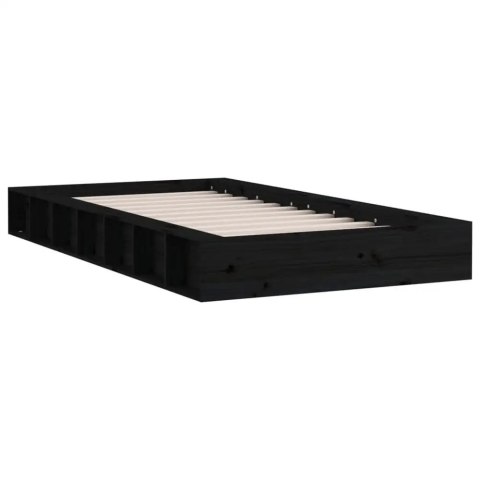 RAMA ŁÓŻKA czarna VidaXL 90x200 lite drewno RAMA ŁÓŻKA czarna VidaXL 90x200 lite drewno