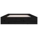 RAMA ŁÓŻKA czarna VidaXL 90x200 lite drewno